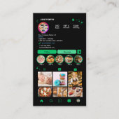 グリーンベーカリーInstagramシェフQRコード 名刺 (正面)