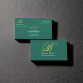 グリーンベージュエレガントエステートエージェント 名刺