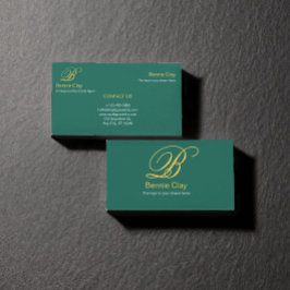 グリーンベージュエレガントエステートエージェント 名刺