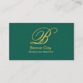 グリーンベージュエレガントエステートエージェント 名刺 (正面)