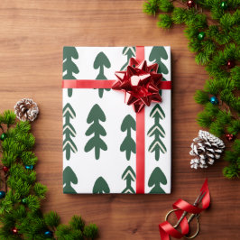 グリーンベージュハンドドロークリスマスラッピング紙 ラッピングペーパー