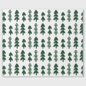 グリーンベージュハンドドロークリスマスラッピング紙 ラッピングペーパー (フラット)