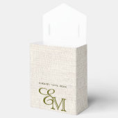 グリーンベージュヴィンテージパター結婚ンラップ フェイバーボックス (オープン)