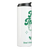 グリーンベージュ図解かわいいおもしろい引用文 タンブラー (回転左)