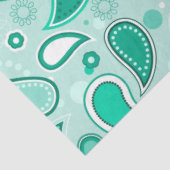 グリーンペイズリーティッシュペーパー 薄葉紙 (詳細)