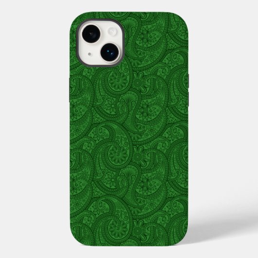 グリーンペイズリー Case-Mate iPhoneケース (裏面)