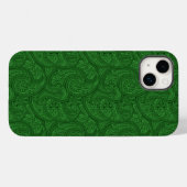 グリーンペイズリー Case-Mate iPhoneケース (裏面 (横))