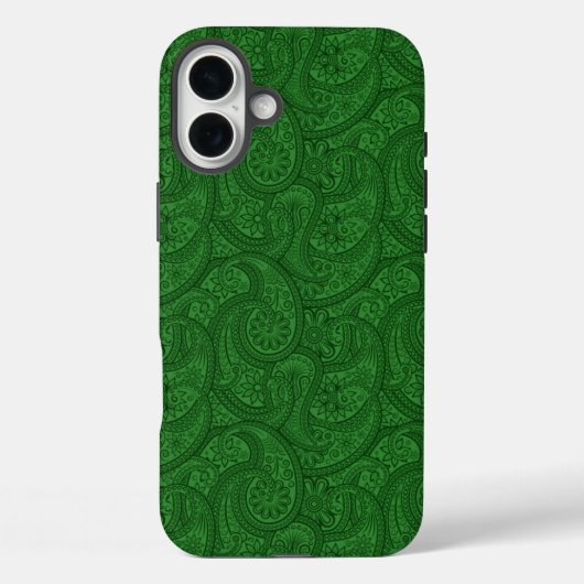 グリーンペイズリー Case-Mate iPhoneケース (裏面)