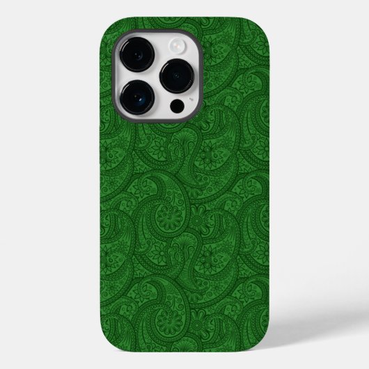 グリーンペイズリー Case-Mate iPhoneケース (裏面)