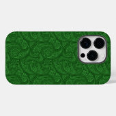グリーンペイズリー Case-Mate iPhoneケース (裏面 (横))