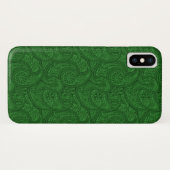 グリーンペイズリー Case-Mate iPhoneケース (裏面(横))