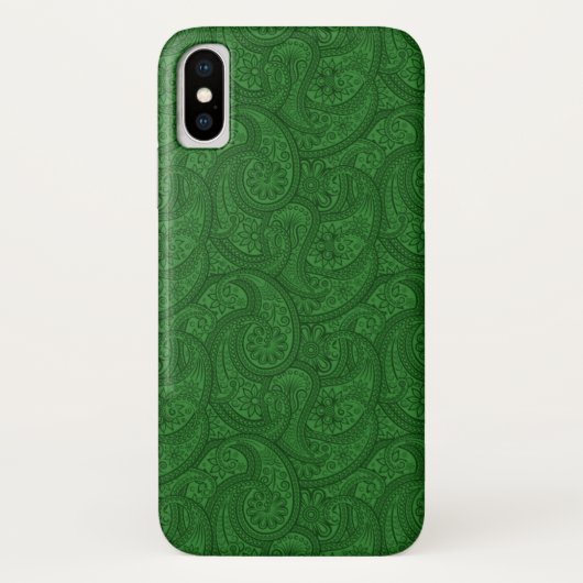 グリーンペイズリー Case-Mate iPhoneケース (裏面)