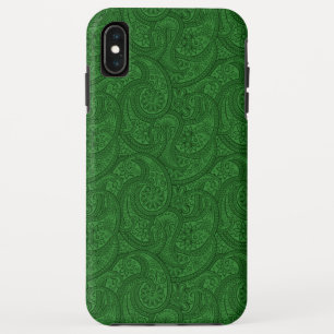 グリーンペイズリー iPhone XS MAXケース