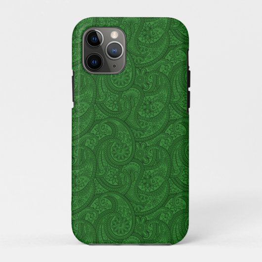 グリーンペイズリー Case-Mate iPhoneケース (裏面)
