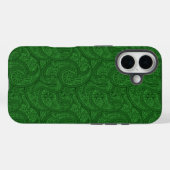 グリーンペイズリー Case-Mate iPhoneケース (裏面 (横))