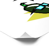 グリーンペッパーのサングラスサンオンビーチ.png フォトプリント (角)