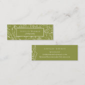 グリーンペッパーシンプルフローラ スキニー名刺 (正面/裏面)