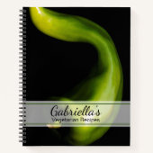 グリーンペッパーベジタリアンレシピ ノートブック (正面)