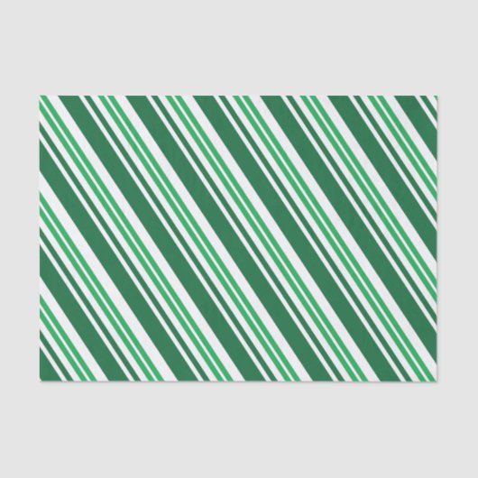 グリーンペパーミントストライプ 薄葉紙 (正面)