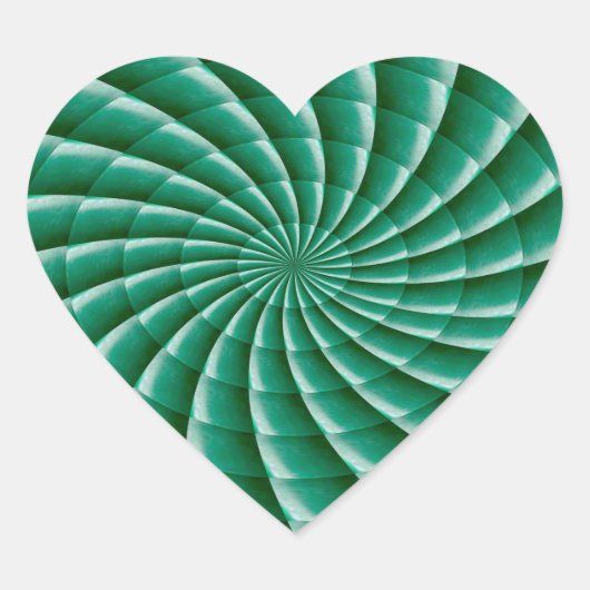 グリーンホイールチャクラテンプレート追加文字IMG カスタマイズ ハートシール (正面)