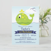 グリーンホエールバースデーパーティー 招待状 (スタンド正面)