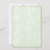 グリーンホタテヴィンテージベビーシャワー招待状 招待状 (裏面)