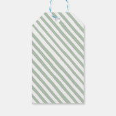 グリーンホットエアバルーンアドベンチャーが赤ちゃんのシャワーを待つ ギフトタグ (裏面)