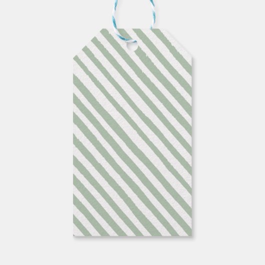 グリーンホットエアバルーンアドベンチャーが赤ちゃんのシャワーを待つ ギフトタグ (裏面)