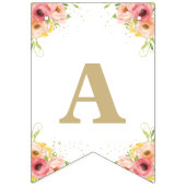 グリーンホットエアバルーン動物ニュートラルベビーシャワー バンティングフラッグ (第2の旗)