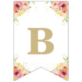 グリーンホットエアバルーン動物ニュートラルベビーシャワー バンティングフラッグ (第3の旗)