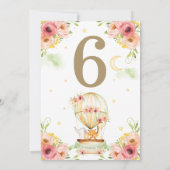 グリーンホットエアバルーン動物中性テーブル番号 (裏面)