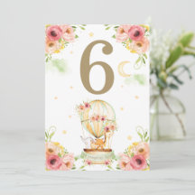 グリーンホットエアバルーン動物中性テーブル番号