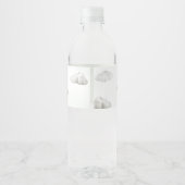 グリーンホットエアバルーン赤ちゃんシャワー ペットボトルラベル (裏面)