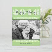 グリーンホモダンリデーフォトホリデーフラットカード シーズンカード (スタンド正面)