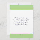 グリーンホモダンリデーフォトホリデーフラットカード シーズンカード (裏面)