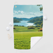 グリーンホライゾン、ブルースカイ、ピュアゴルフブリス ゴルフタオル (インサイチュ)