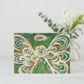 グリーンホリデーエンジェルカスタム招待状または招待状 招待状 (スタンド正面)