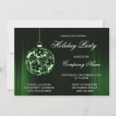 グリーンホリデークリスマスオーナメント招待状 招待状 (正面)