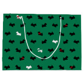 グリーンホリデースコティッシュテリア抱き枕 ラージペーパーバッグ (裏面)