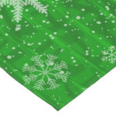 グリーンホリデースノーフレーク ショートテーブルランナー (コーナー)