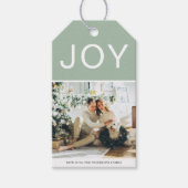 グリーンホリデーズギフトクリスマスフォト ギフトタグ (正面)