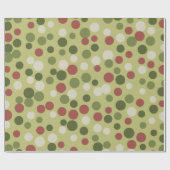 グリーンホリデードットラッピング紙 ラッピングペーパー (フラット)