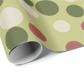 グリーンホリデードットラッピング紙 ラッピングペーパー (ロールコーナー)