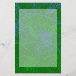 グリーンホリデーパインパターン平文具 便箋