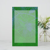 グリーンホリデーパインパターン平文具 便箋 (スタンド正面)