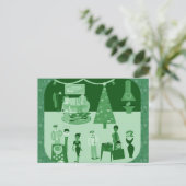 グリーンホリデーパーティー インビテーションポストカード (スタンド正面)