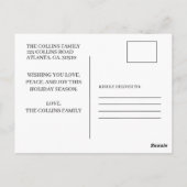 グリーンホリデーポストカード |メリーモダンクリスマス ポストカード (裏面)