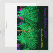 グリーンホリデーライトツリーズホリデーフラットカード シーズンカード (正面/裏面)