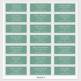 グリーンホリーすてきクリスマスゲストアドレス シール