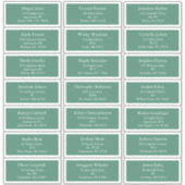 グリーンホリーすてきクリスマスゲストアドレス シール (正面)